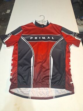 Primal Men’s Red and Black Cycling Jersey